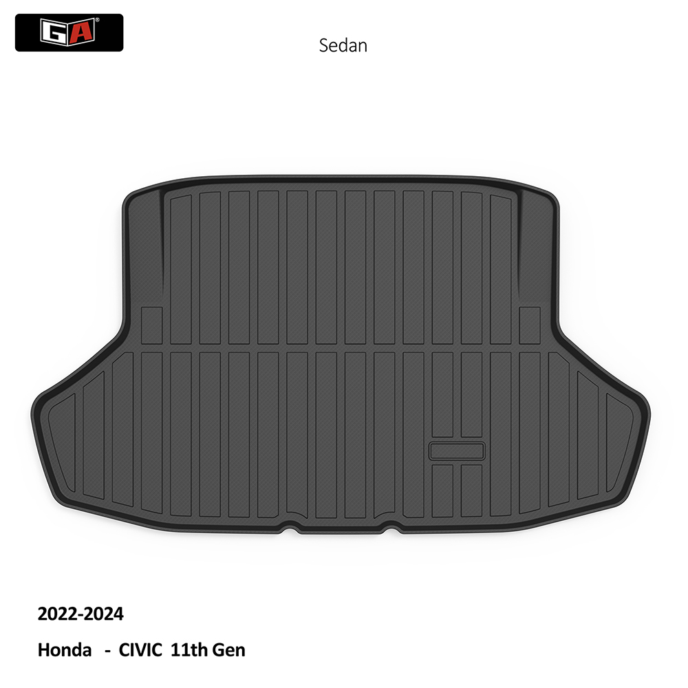 GA Boot Mat Trunk Car Accessories Waterproof Mat Non Slip Cargo Liner  for Honda Civic