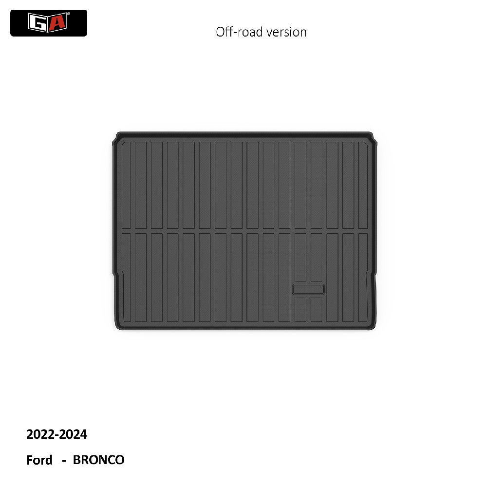 For Ford BRONCO Car Cargo Liner TPE Non-slip Trunk Mat Waterproof Tray Trunk Carpet