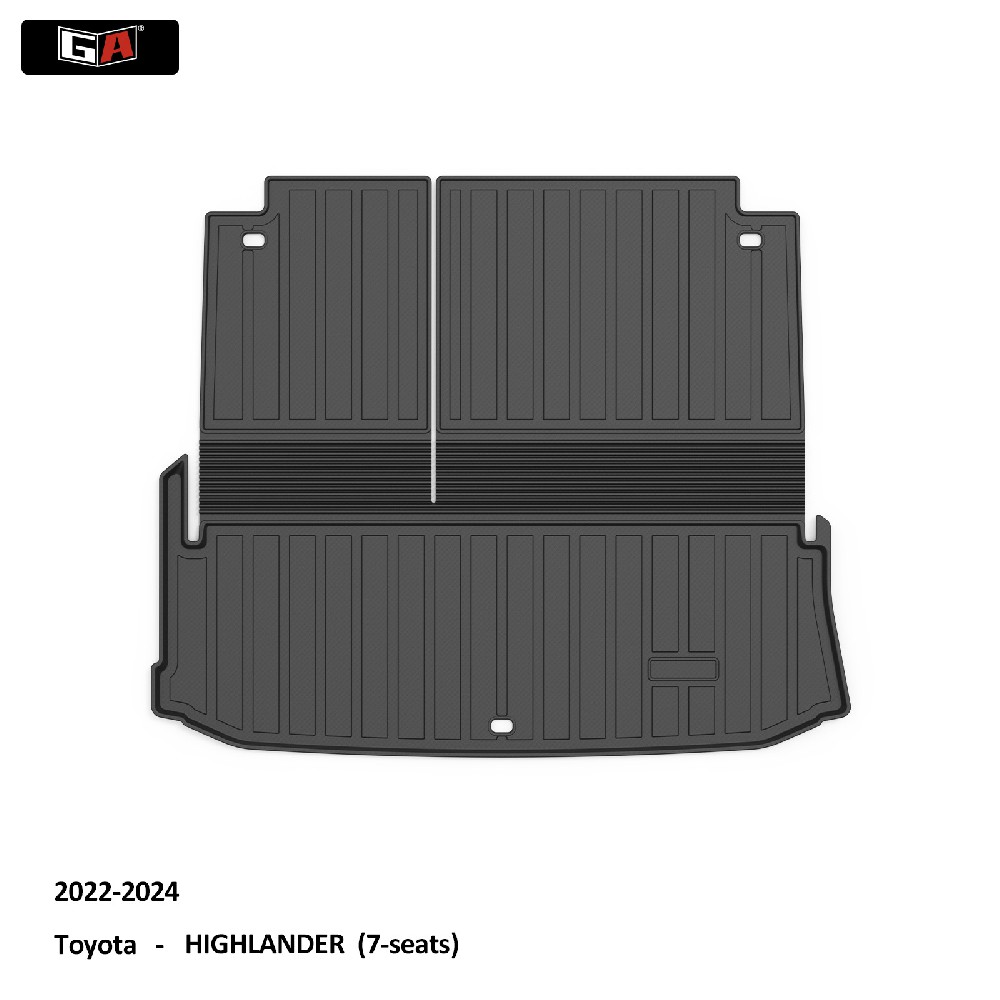 High Quality Anti Slip TPE Car Floor Mats Cargo Liner Trunk Mat Car Carpet for Toyota HIGHLANDER