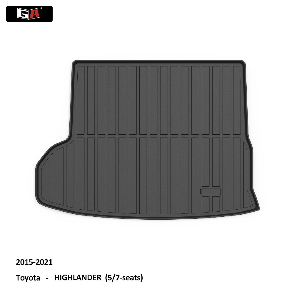 High Quality TPE Car Luggage Box Carpets Cargo Liners Trunk Mats for Toyota HIGHLANDER