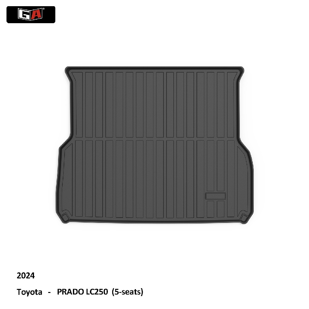 TPE Car Boot Liner All Weather 3D Trunk Tray Mats Cargo Liners for Toyota PRADO LC250 Luggage Mat