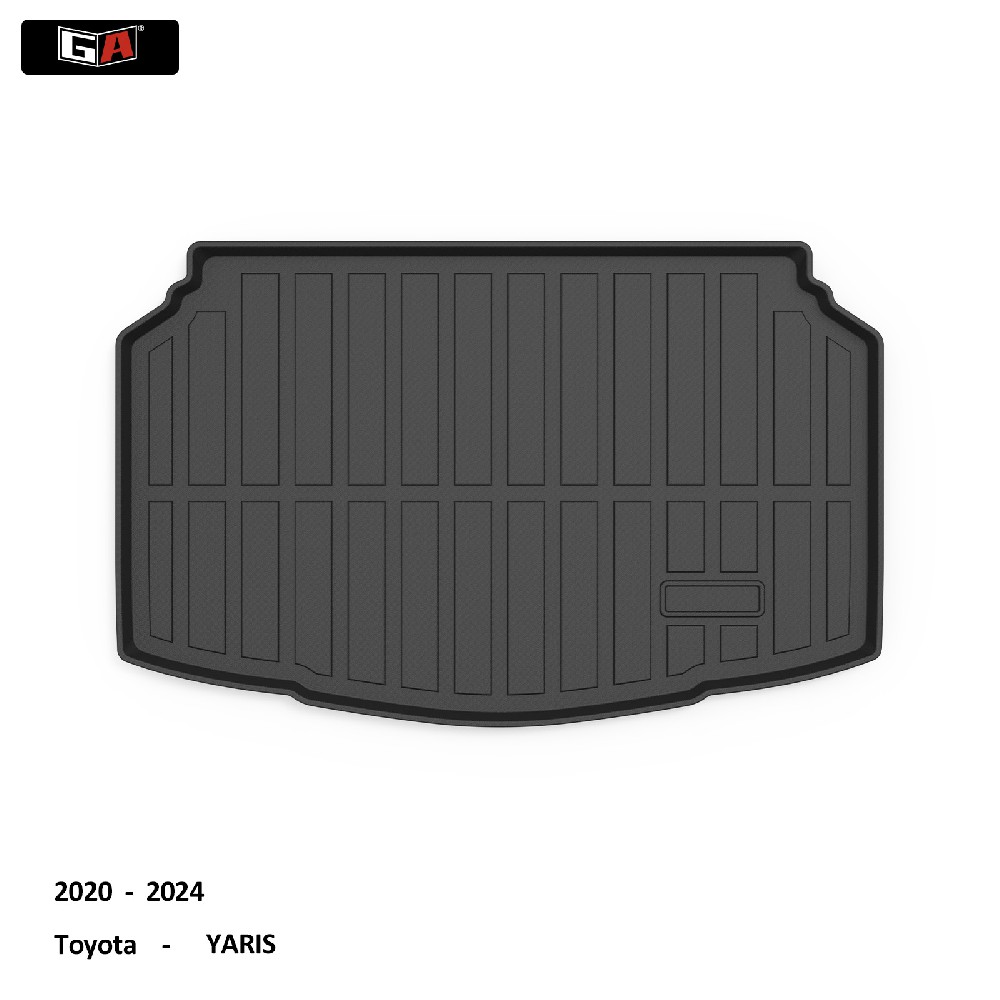 All-weather Easy to Clean 3D Rear Cargo Compartment Liner Car Trunk Mat for Toyota YARIS