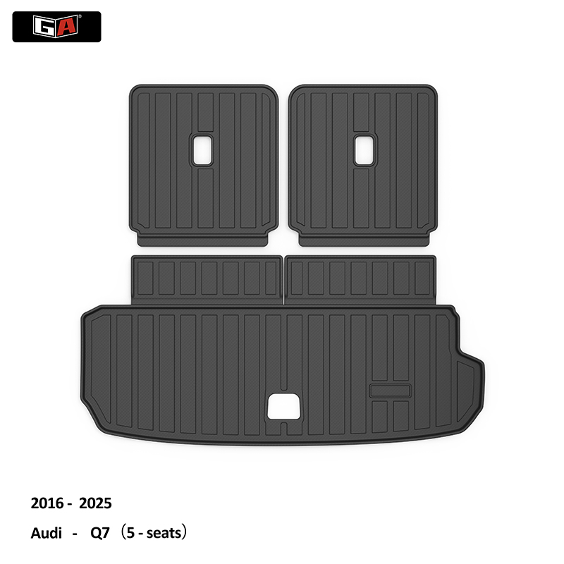 Non Toxic Non Skid Car Foot Mat for Audi Q7 Washable TPE Durable Car Mat