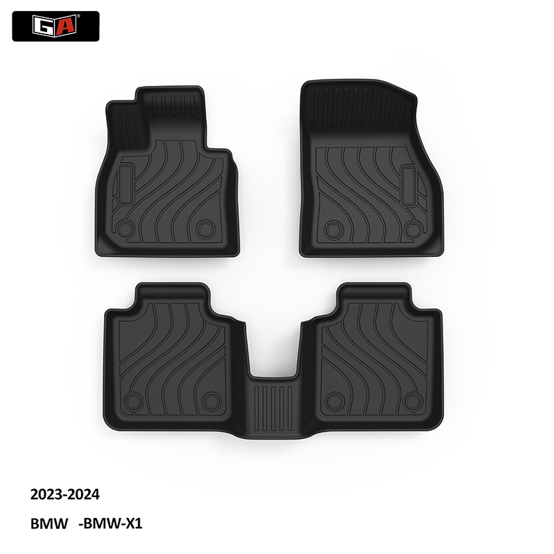 Fully Fit Car Floor Mat Waterproof Non Slip Foot Mat Trunk Mat Accessories for BMW-X1
