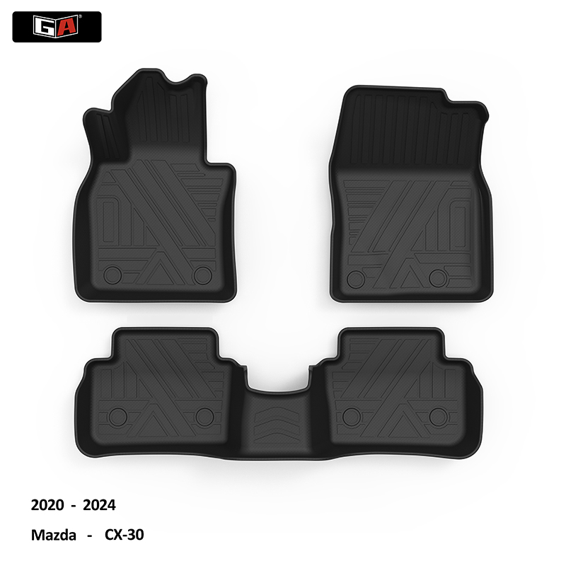 Hot Style Car Floor Mats Non Skid Waterfroof for Mazda CX-30 Car Mats Accessories