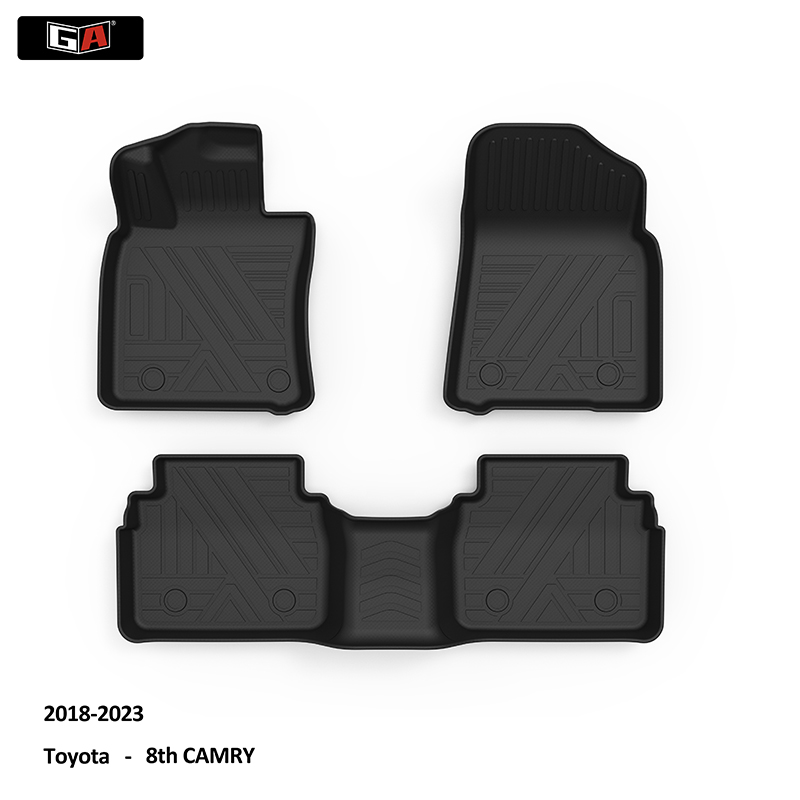 High Quality Car Mats Perfect-fit Full Set Non Slip Car Floor Mats TPE Durable Carpet for Toyota