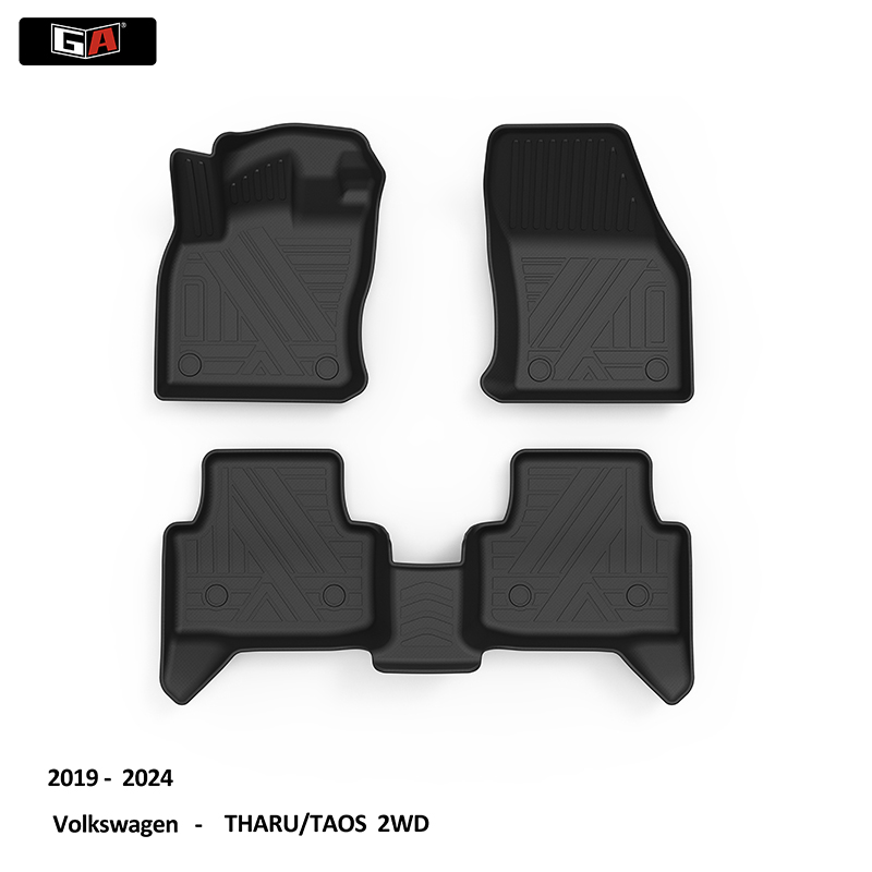 Wholesale High Sell Car Foot Mat All Weather 3D TPE Car Mats Use for Volkswagen