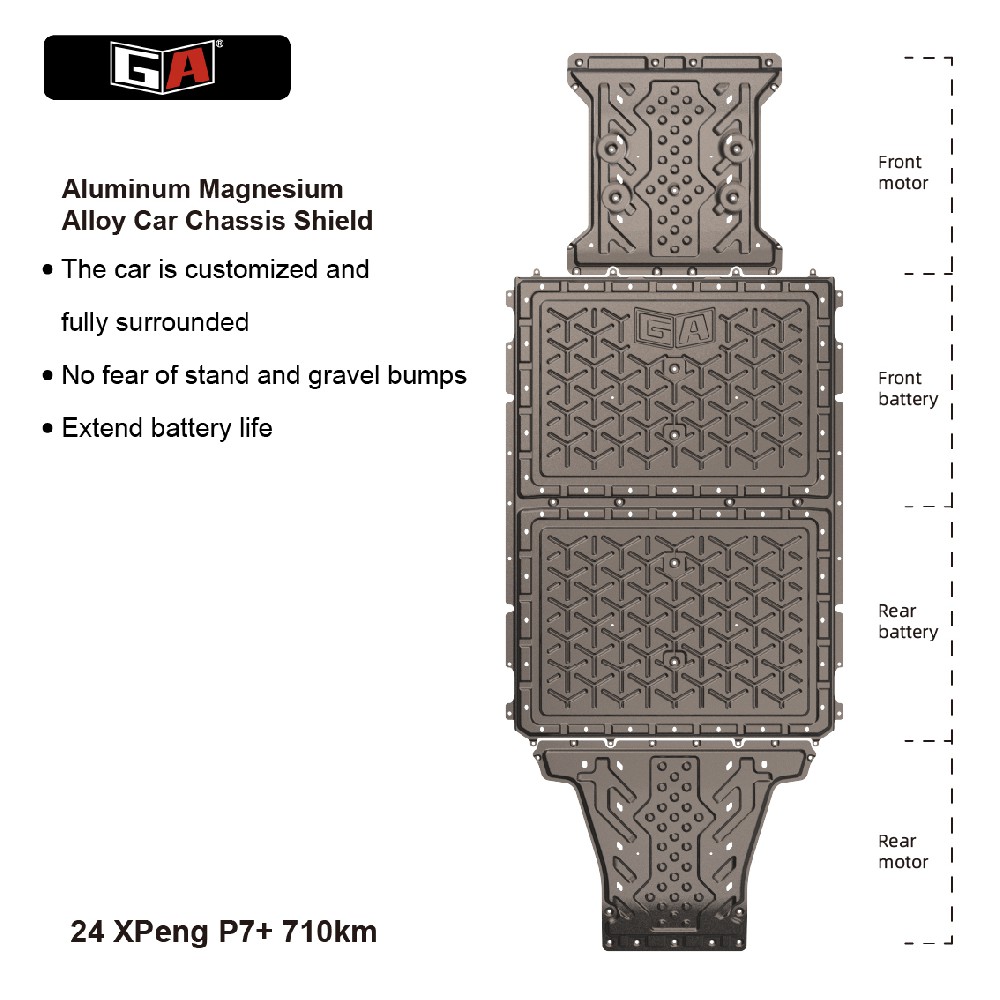 Aluminum Magnesium Alloy Car Chassis Shield for XPeng P7