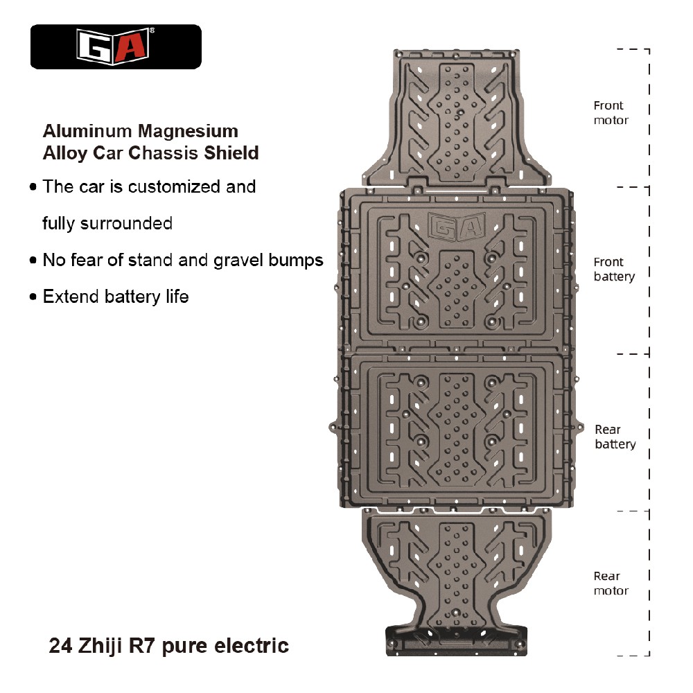 Aluminum Magnesium Alloy Car Chassis Shield for Zhiji R7