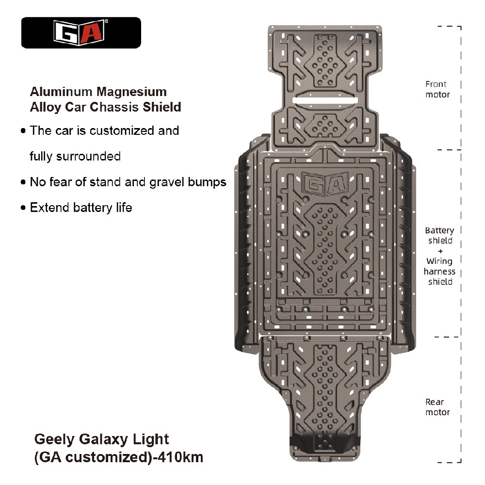 Aluminum Magnesium Alloy Car Chassis Shield for Geely Galaxy Light
