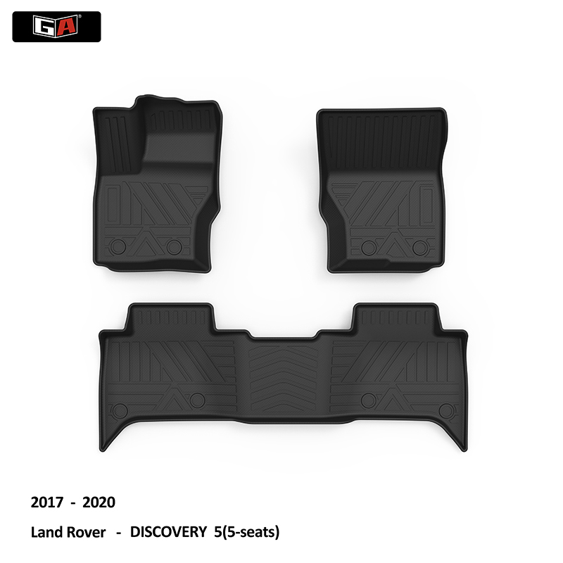 Luxurious Car Cockpit Mats TPE Custom Waterproof All Weather Car Floor Mats for  Land Rover DISCOVER