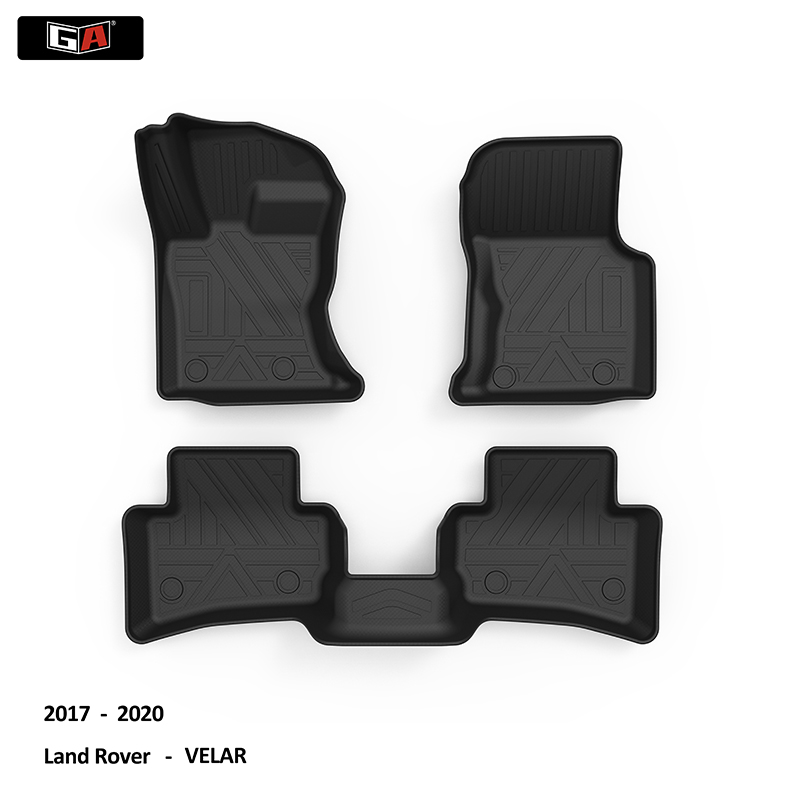 Eco-friendly 3d Car Floor Mat TPE Car Rugs Mats for  Land Rover VELAR 2017-2020