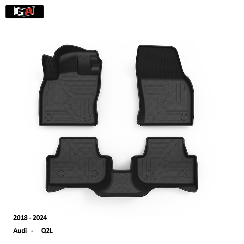 Colorful Black TPE Custom Car Floor Mats Easy Clean Non Skid Car Mats for Q2L