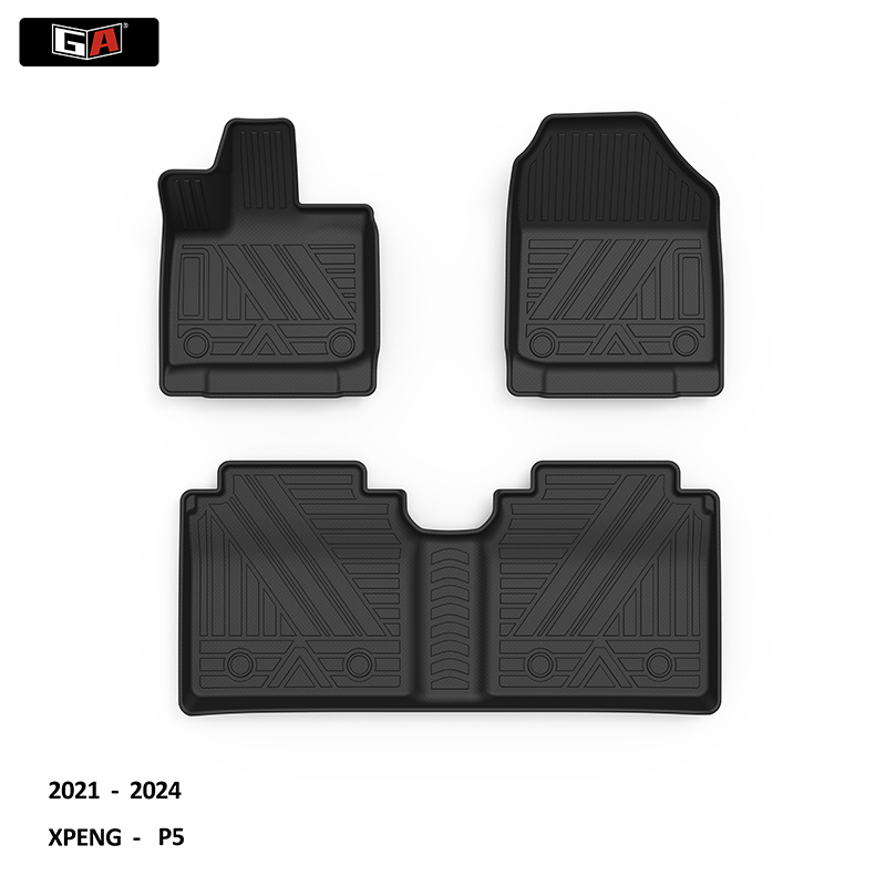 Hot Sell 3D Car Matting All Weather TPE Car Foot Mats Carpets Use for XPENG