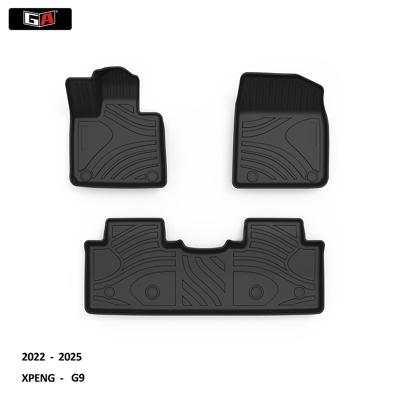 Hot Sale Car Floor Mats TPE Non Skid Waterproof 3D  Car Mat for XPENG