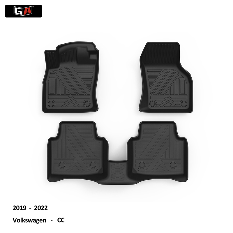 Durable 3D TPE Car Floor Mat for Volkswagen CC 2019-2022 Favorable Price Car Cockpit Mats