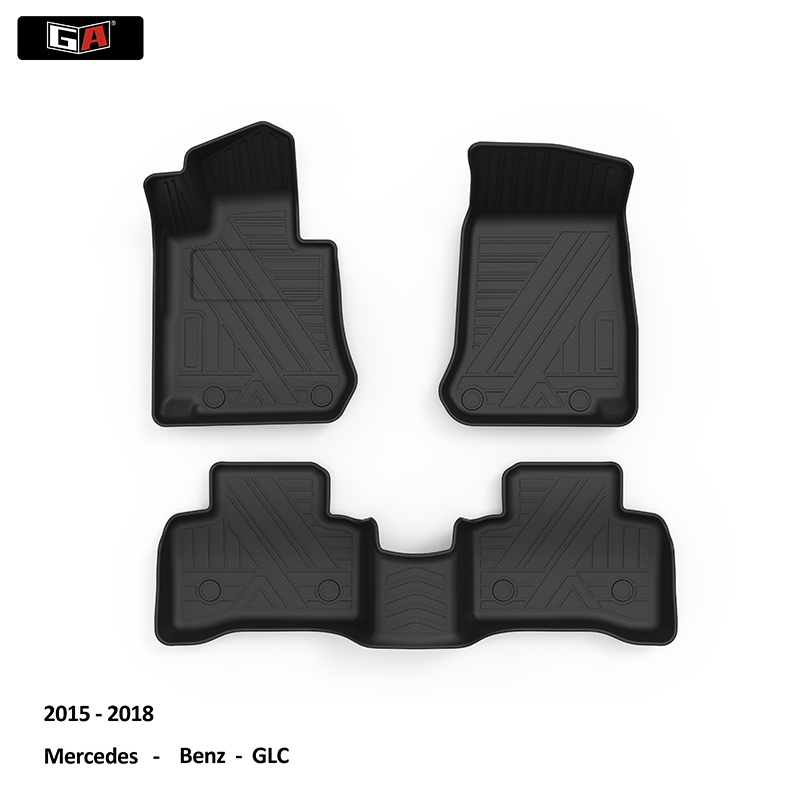 GA Customized 100% Fitment Car Interior Floor Mat TPE No Slip Waterproof Car Mat for Benz