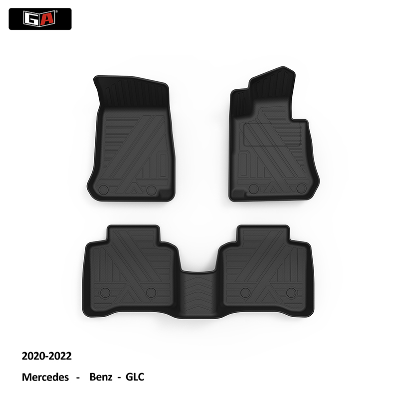 New Design Environmentally friendly Car Cockpit Mats  for Benz Soft TPE Auto Floor Carpet