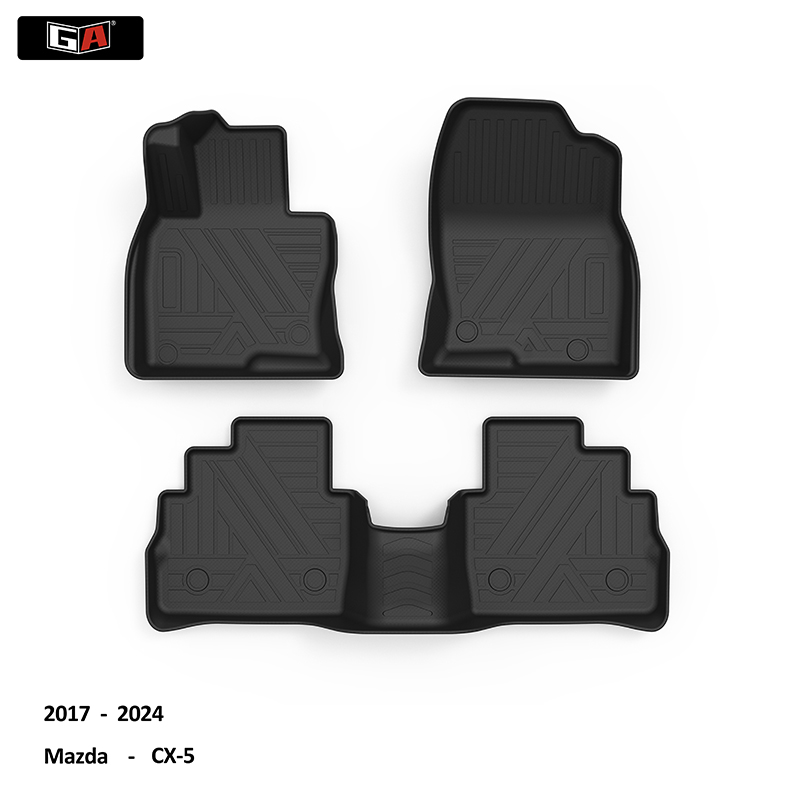 High Quality Full Set TPE Car Mat for Mazda CX-5 2017-2024 Custom All Weather TPE Car Foot Mats