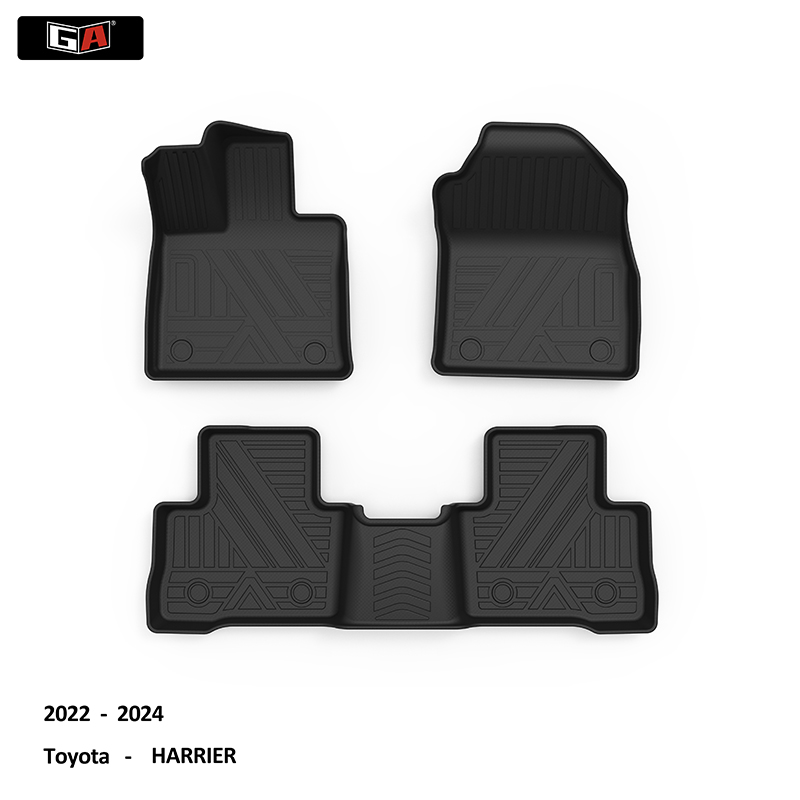 Best Quality Full Set Car Mat for Toyota HARRIER 2022-2024 Car Floor Mat TPE Anti-Slip