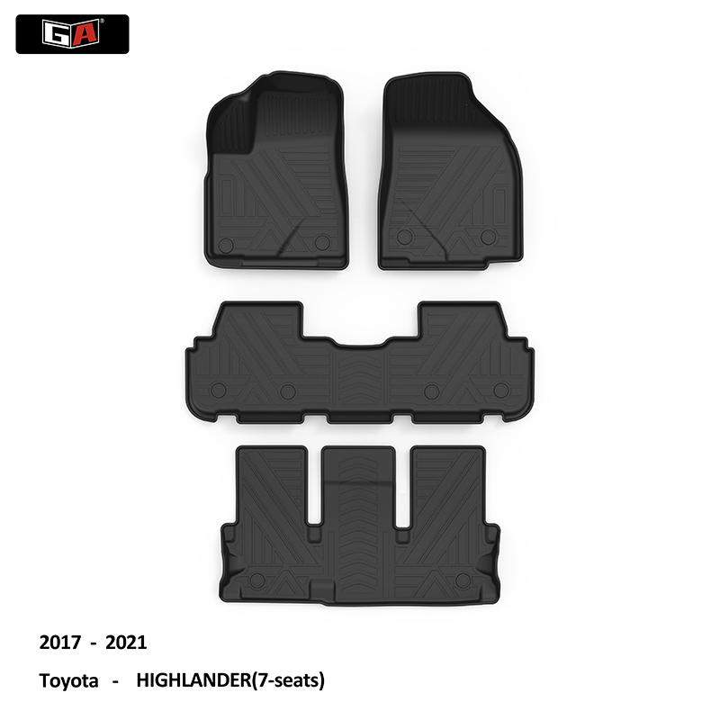 Best Selling Auto Car Pads Easy Installation Waterproof  Non Skid Car Mats Use for Toyota