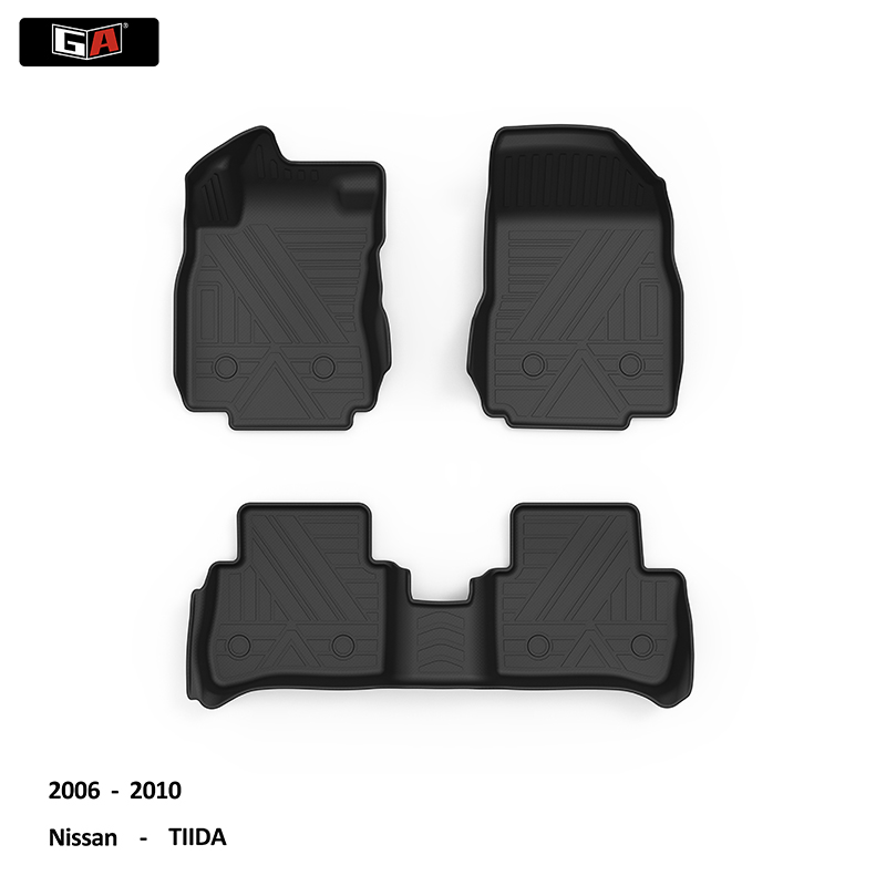 Popular Hot Selling Car Floor Mat TPE Custom Anti Slip 3D Car Mats Car Accessories For Nissan