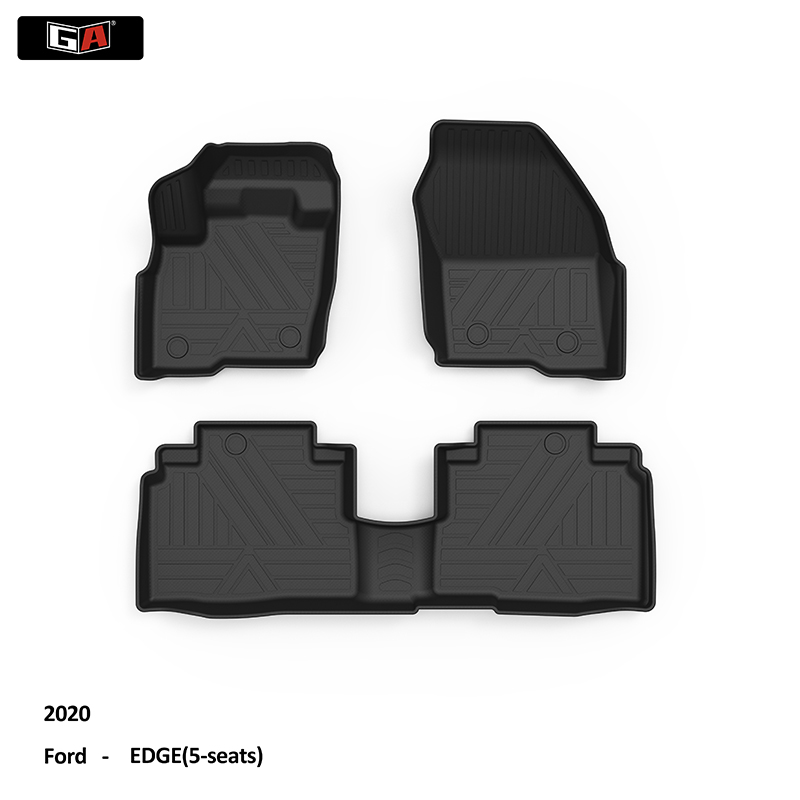 High Quality Car Floor Mat 2020 5 Sets Ford EDGE Waterproof TPE  Car Carpet Mats