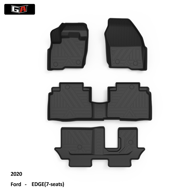 Luxury All-weather Car Rugs Mat TPE Environmentally Friendly Car Floor Mat for  Ford