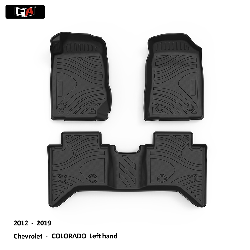 Hot Sale OEM TPE Car Floor Mats for Chevrolet COLORADO 2012-2019 Waterproof  Car Carpet Mats