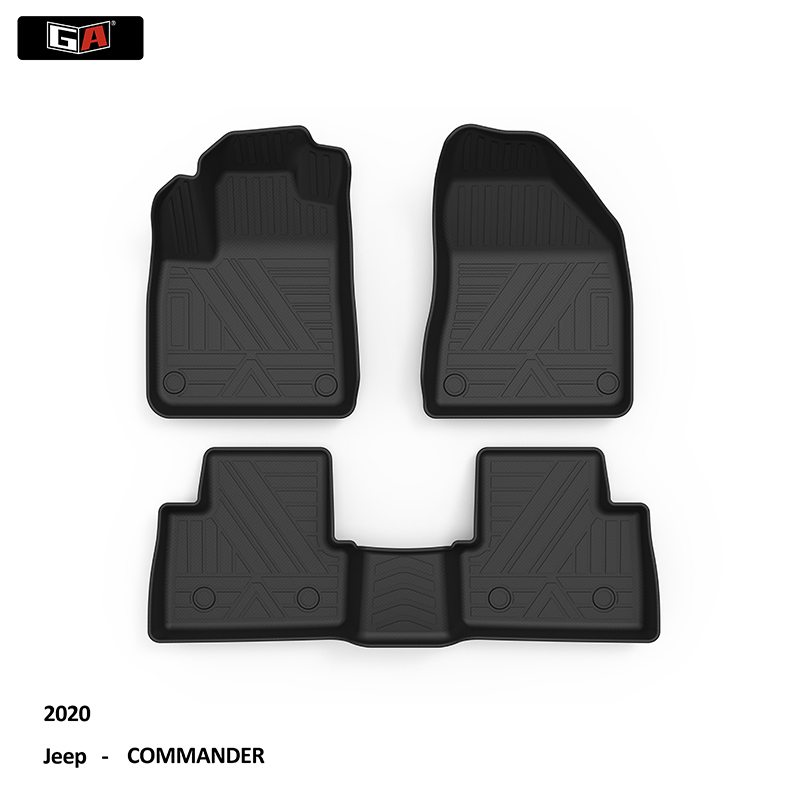GA 3D Customized Car Mat All-weather Non Skid TPE Car Carpet for Jeep
