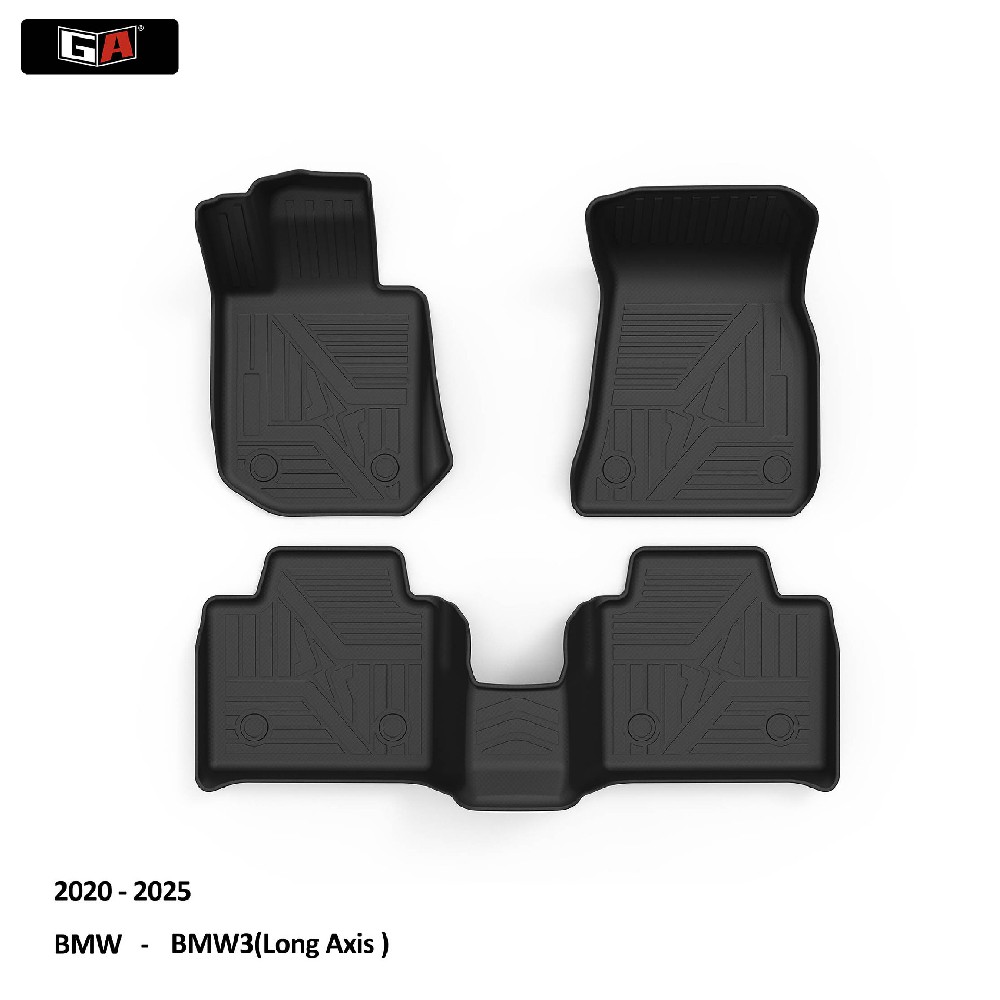 New Arrival Floor Mats Non-toxic and Odorless TPE Car Carpet Liner Waterproof  for BMW