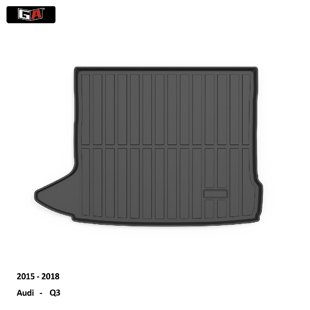 Luxury Easy Clean Rear Cargo Mats Tpe Auto Boot Mats Anti Slip for Audi Q3 2015-2018