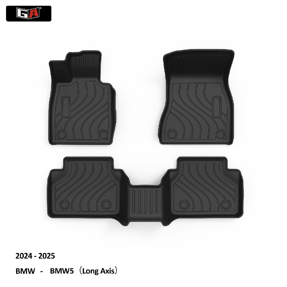 Luxury Business Car Interior Floor Mat Auto Carpet Mat TPE Material for BMW5