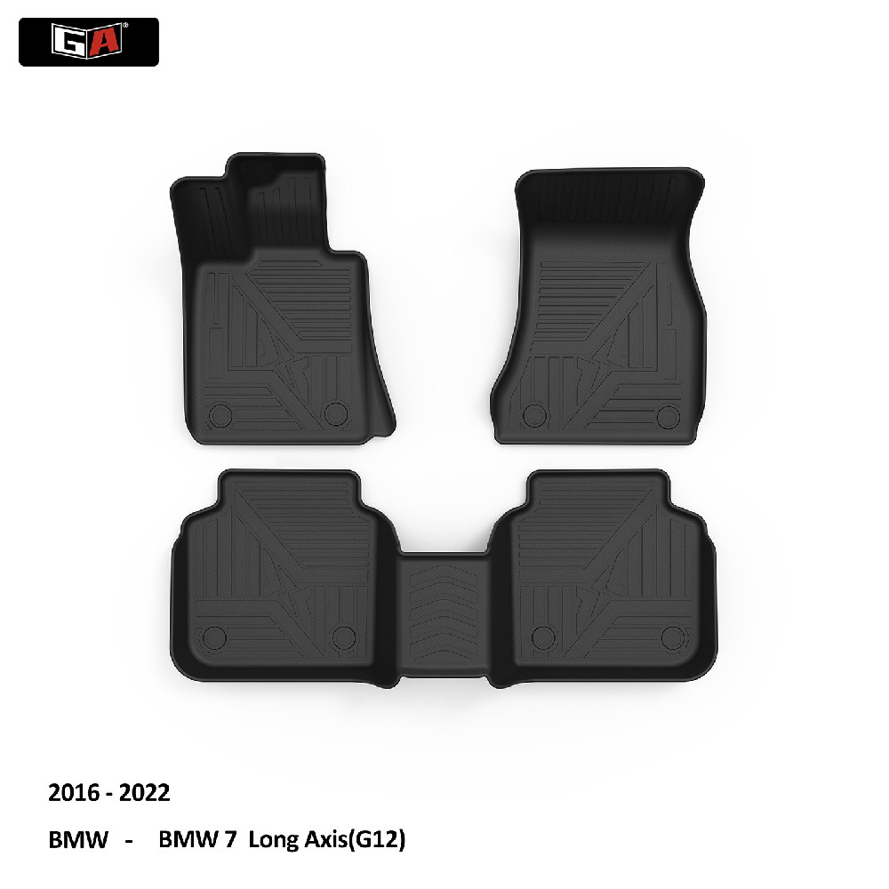 GA Custom-Designed 3D TPE Car Boot Floor Mat Environmentally Friendly Car Mats Waterproof for BMW