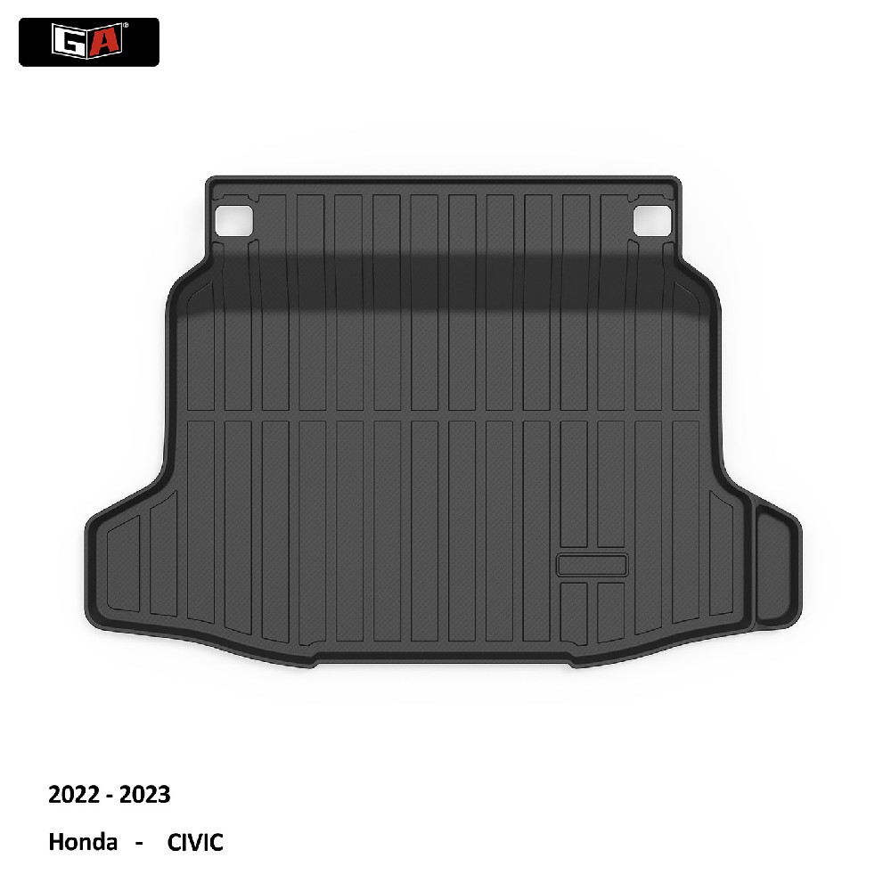 Perfect Fit Car Trunk Mats for Honda CIVIC 2022-2023 TPE 3D Eco-friendly Non-skid  Car Interior