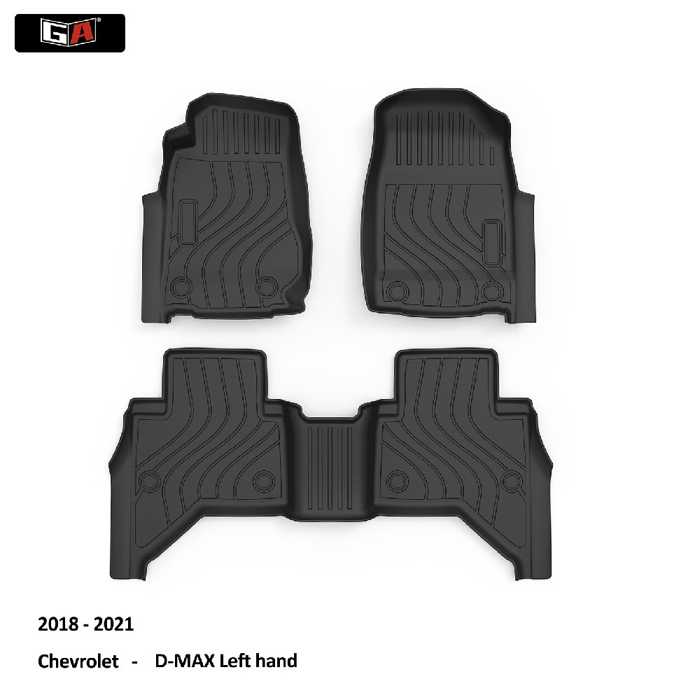 GA Factory Best Sale Car Mats for Chevrolet D-MAX Easy to Clean 3D TPE Car Floor Mat Non-skid