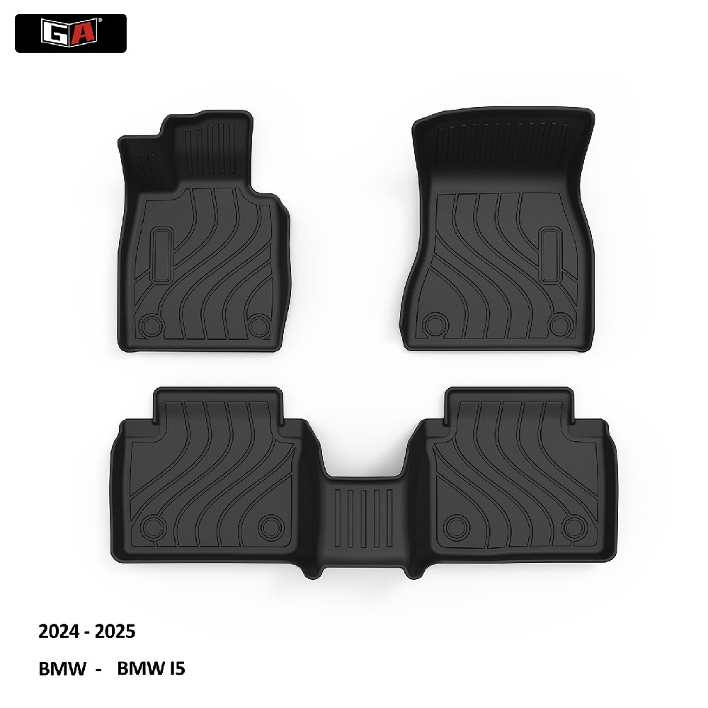 Car Interior Carpets Mat for BMW I5 Full Set 3D Fit Car Floor Mats All-weather