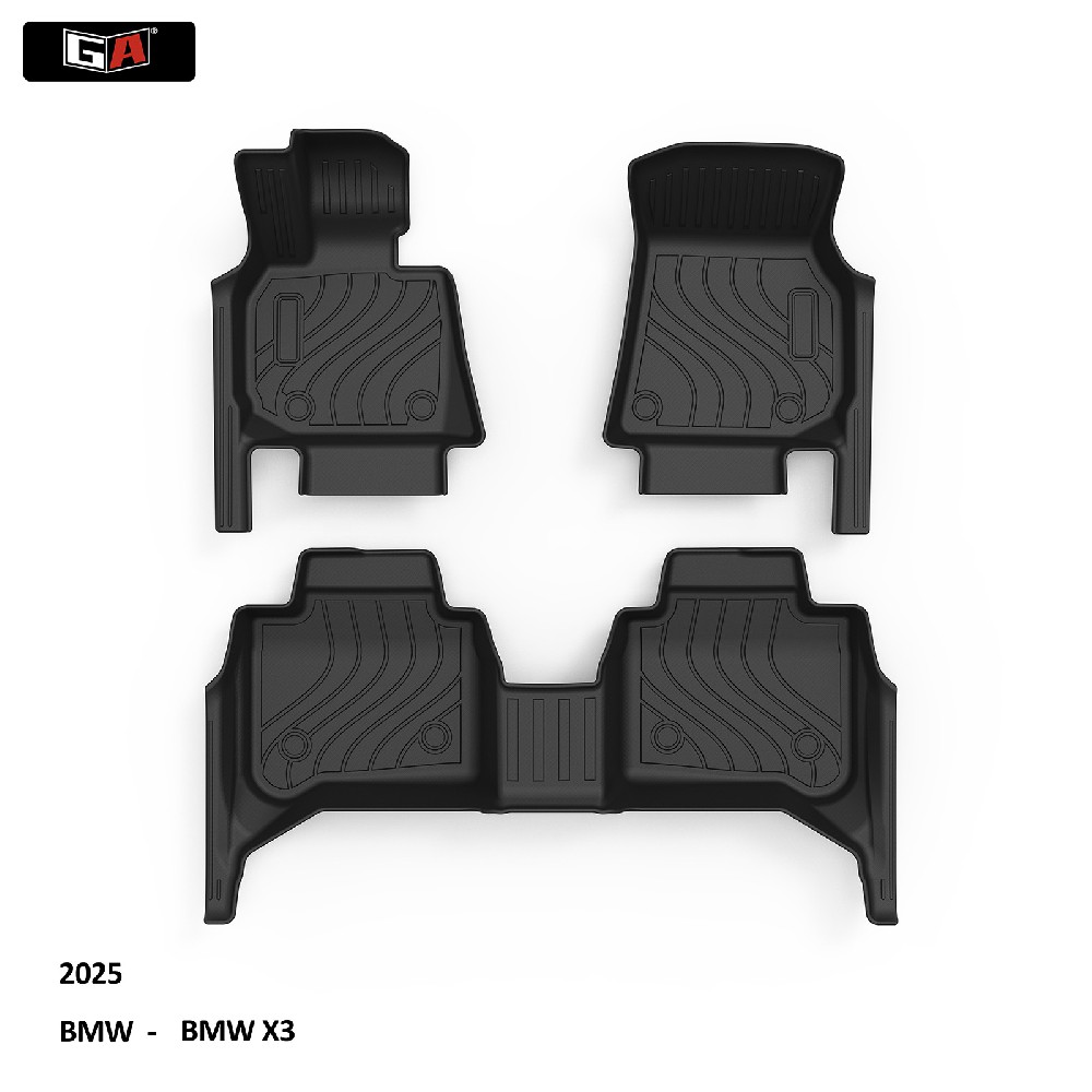 Luxury Full Set Car Floor Mats Carpet TPE 3D Durable Foot Mat for BMW X3 2025 Customized