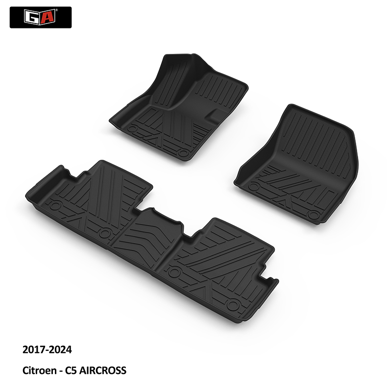GA TPE Car Floor Mats and Carpet Trunk Mats Waterproof Odorless for Citroen