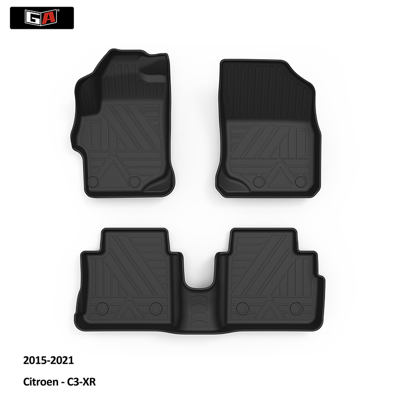 GA Luxury Durable Waterproof 3D Mat Carpet Car Floor Foot Mats for Citroen