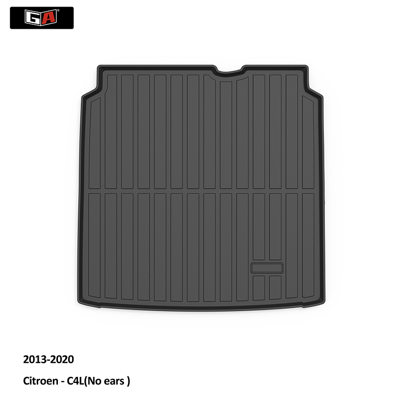 GA Scratch Resistant Car Rear Trunk Mat Boot Liner Cargo Floor Carpet Mat for Citroen
