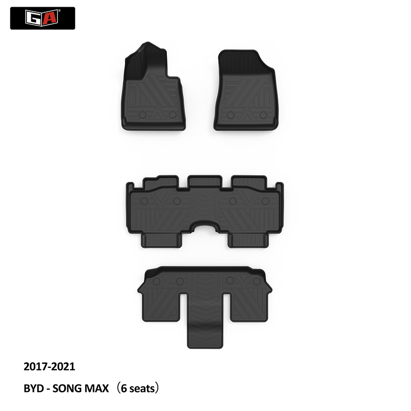 GA New Arrivals Car Floor Mat TPE 3D Car Mats Dustproof Carpet Car Foot Mat for BYD