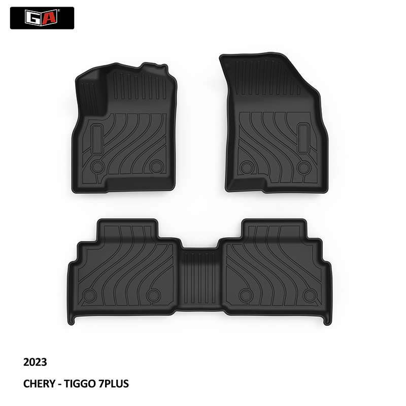 GA Custom TPE Black Car Floor Foot Mats Car Mats Full Set for CHERY