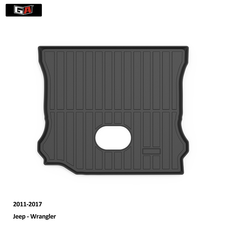 GA Factory TPE Drurble Car Trunk Mat Luggage Boot Mat Cargo Liner Mat All Weather for Jeep