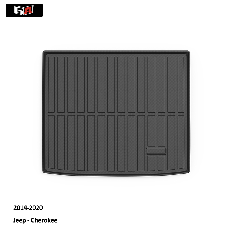 GA 3D TPE All Weather Waterproof Car Trunk Liner Carpets Cargo Mats Liner Tray Mats for Jeep