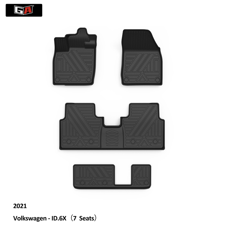 Luxury TPE Car Floor Mat Interior Carpet Foot Mat All Weather for Volkswagen Accessories