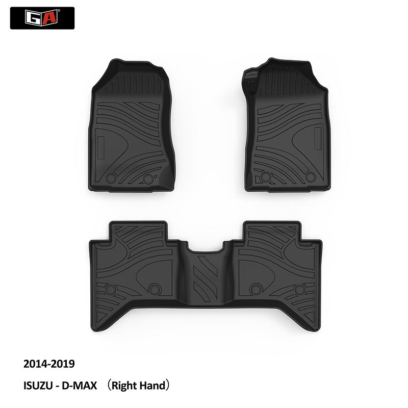 High Quality Car Floor Mats Back Foot Mat TPE Durable Car Mat for ISUZU