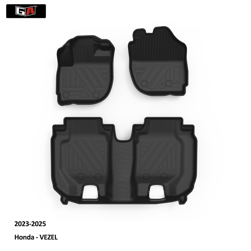 GA Wear-Resistant 3D TPE  Floor Mats Easy to Clean Carpet Car Matting for Honda Car