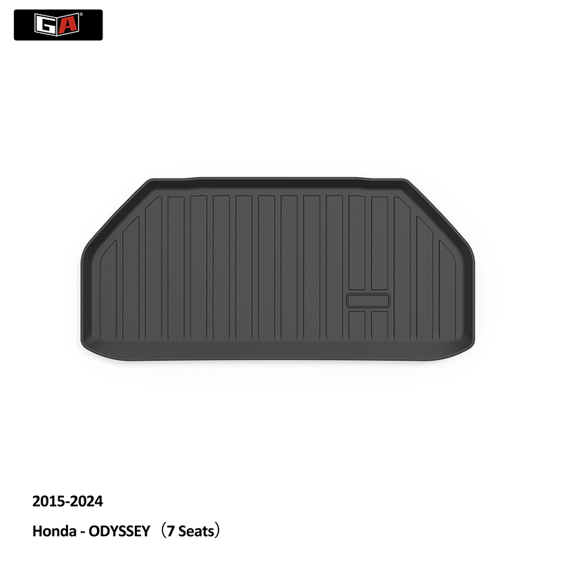 GA Custom Fit for Honda All Weather TPE Waterproof Black Cargo Line   Car Rear Trunk Mat