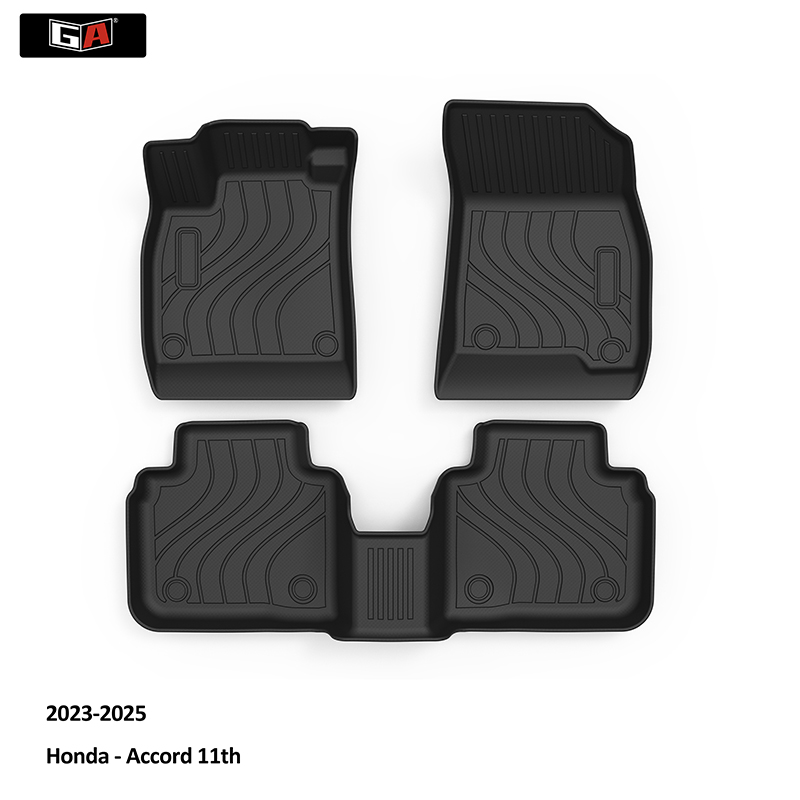 Hot Sale Car Floor Mat TPE 3D Carpet for Honda Custom Eco- friendly Car Mats